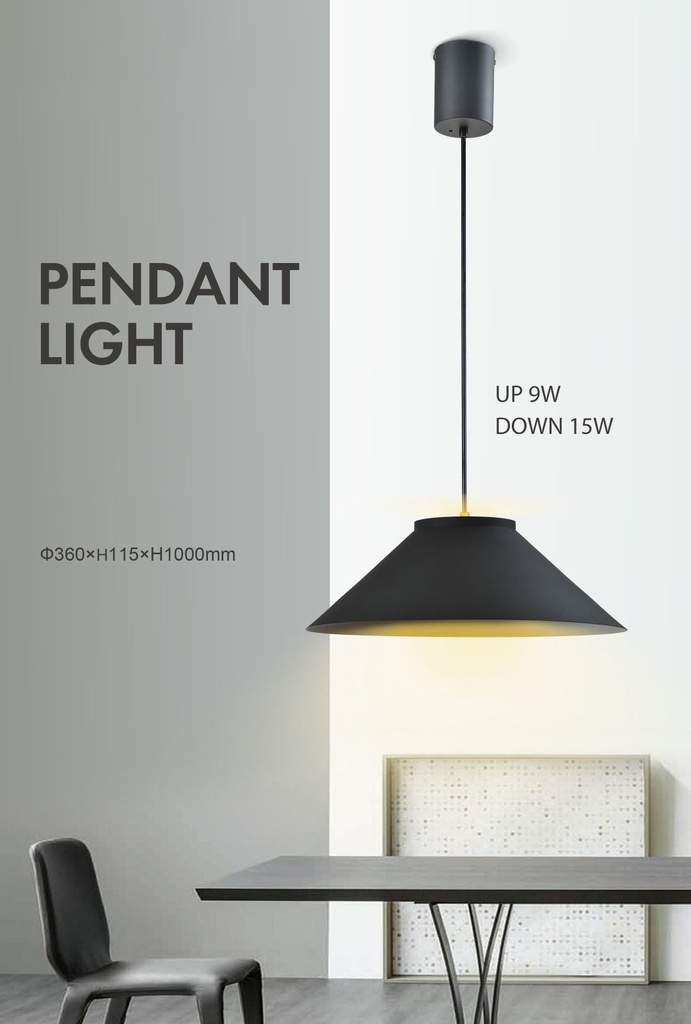 تعليقه مفرد لد TRENTO CCT 15+9W