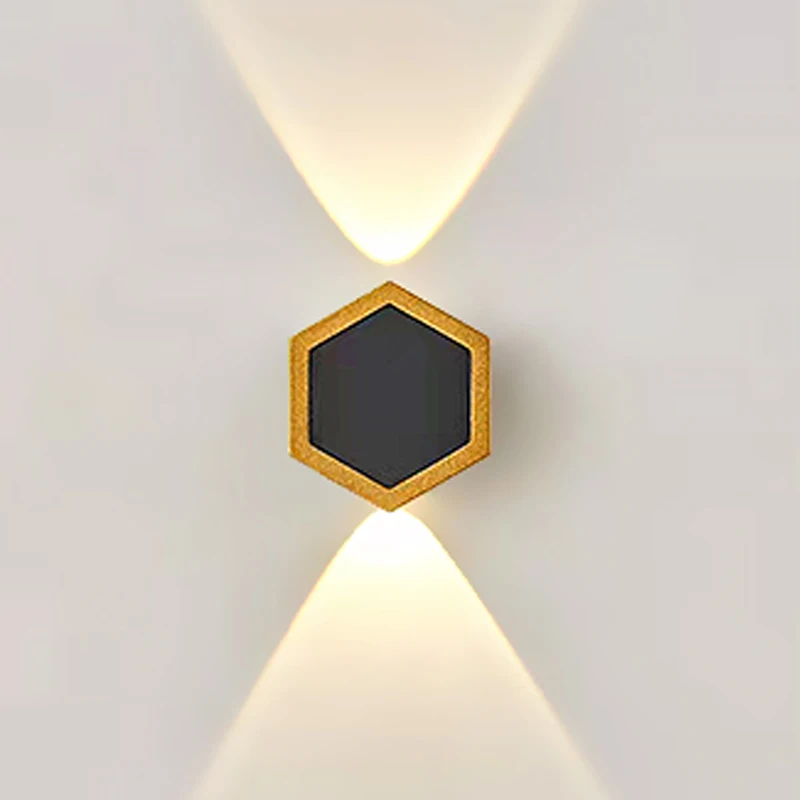 اب داون اسود+ذهبي SEPSAN IP65 3K 2W 8340245 