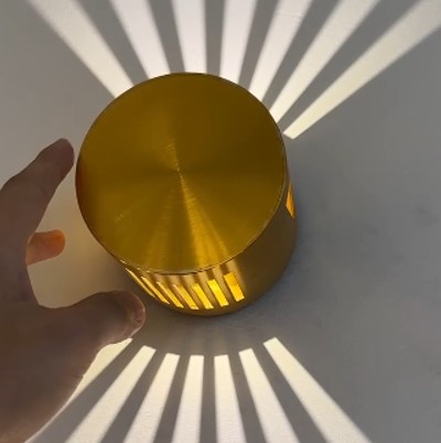 اب داون ذهبي مدور متغير SEPSAN IP65 3K 6W 8350604