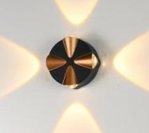 اب داون اسود+ذهبي مثلثاتSEPSAN IP65 3K4W 8350445 