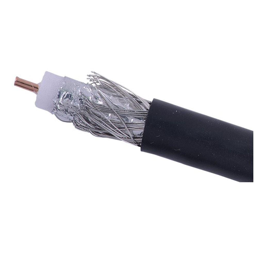 كابل ستلايت اسود RG6 305 M تلران 750005 907001  