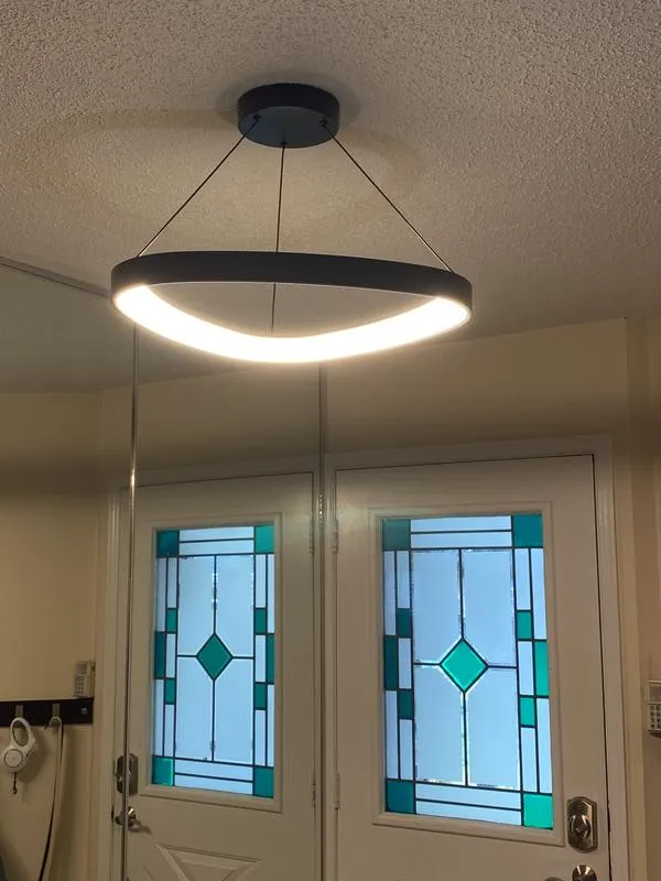 ثريا دائرية بحافة مثلثة PL2299 45CM 54W اسود