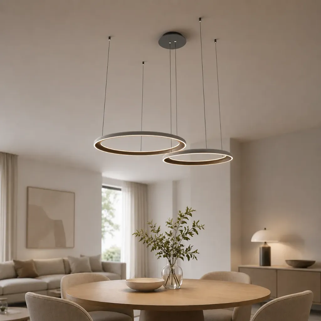 ثريا مزدوجة حلقتين  PL2840 60CM+40CM 150W