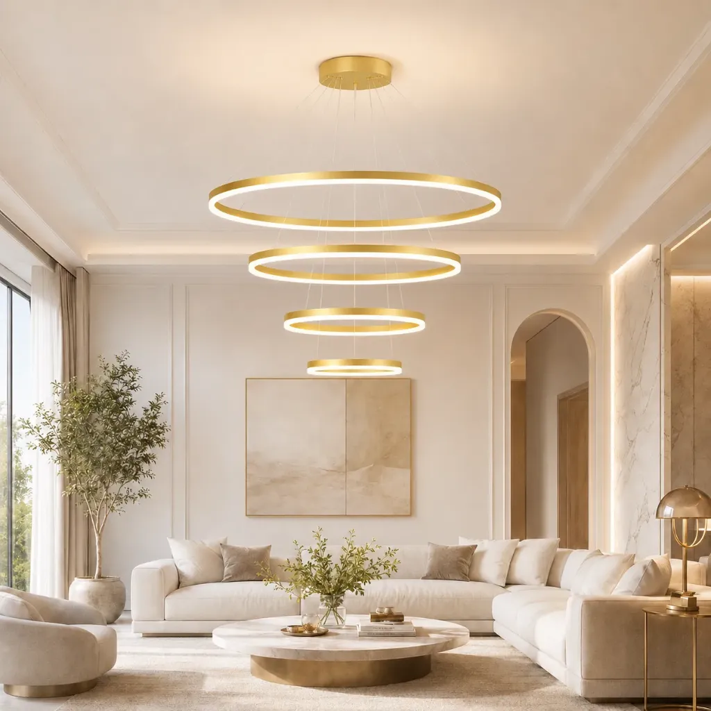 ثريا أربع حلقات ثقيل100CM+80CM+60CM+40CM（3in1）   66330