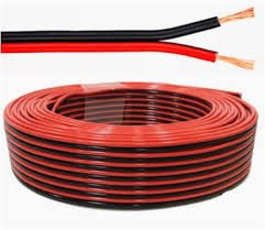 سلك سماعات 2*2.5 (100) احمر واسود
