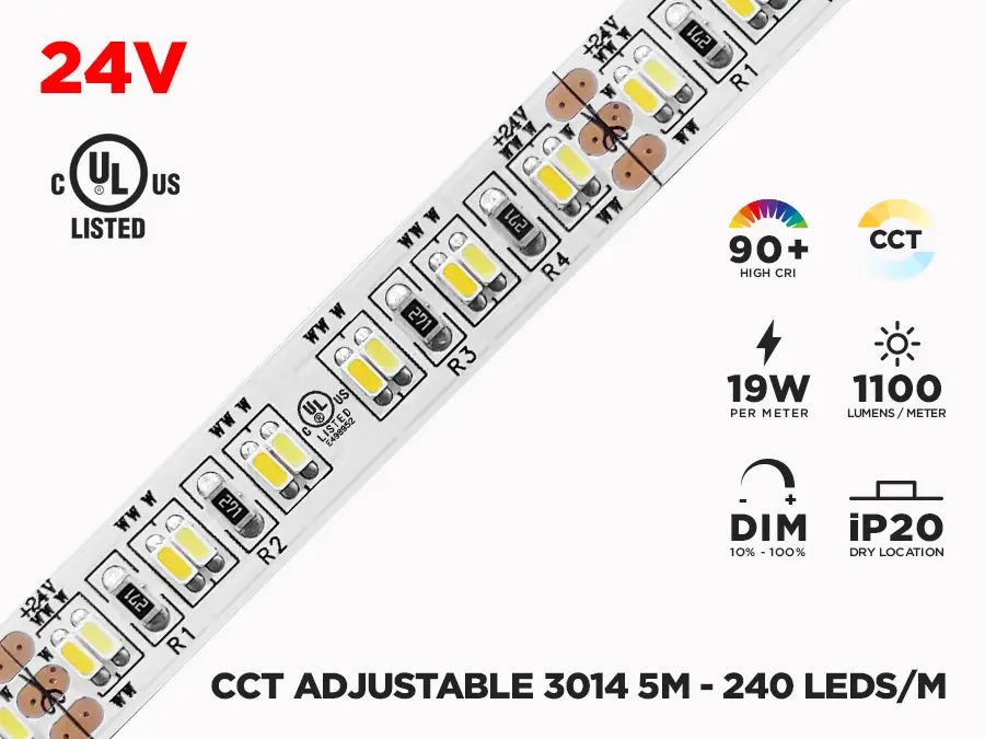 25m CCT 24V 240LED 22W