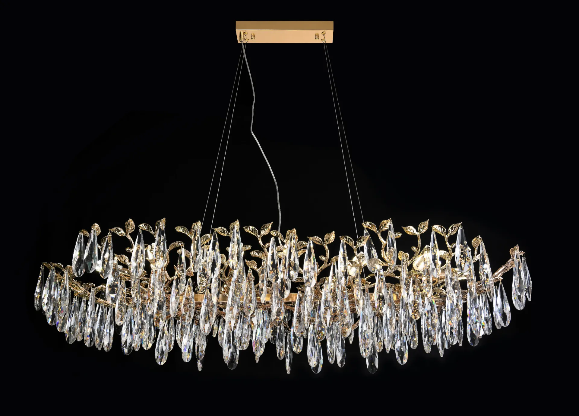 [980631301214] ثريا AURELIA CRYSTAL 8063-130CM (12×E14)