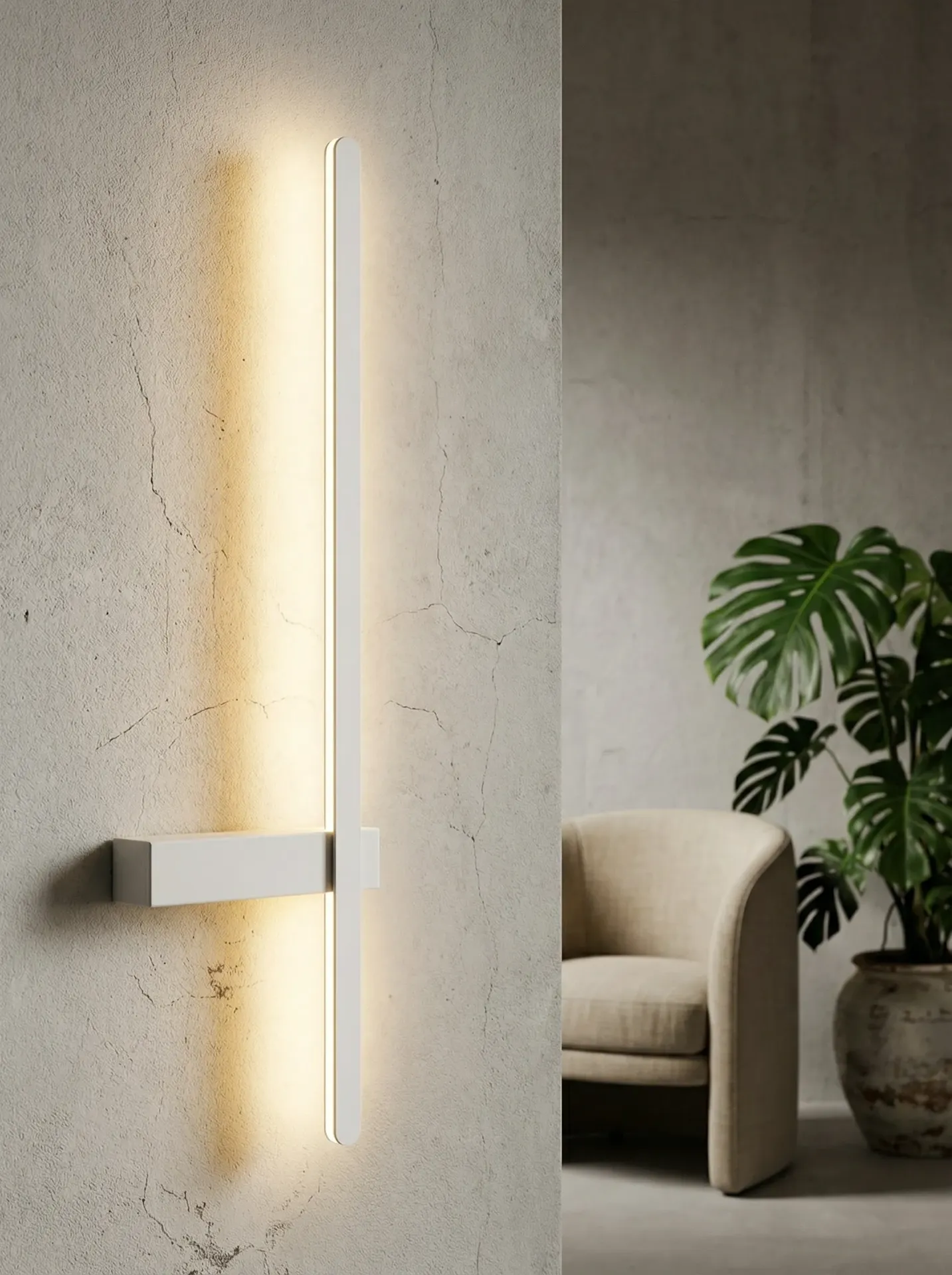 [9371329601] انارة حائط LB71329-60cm ابيض